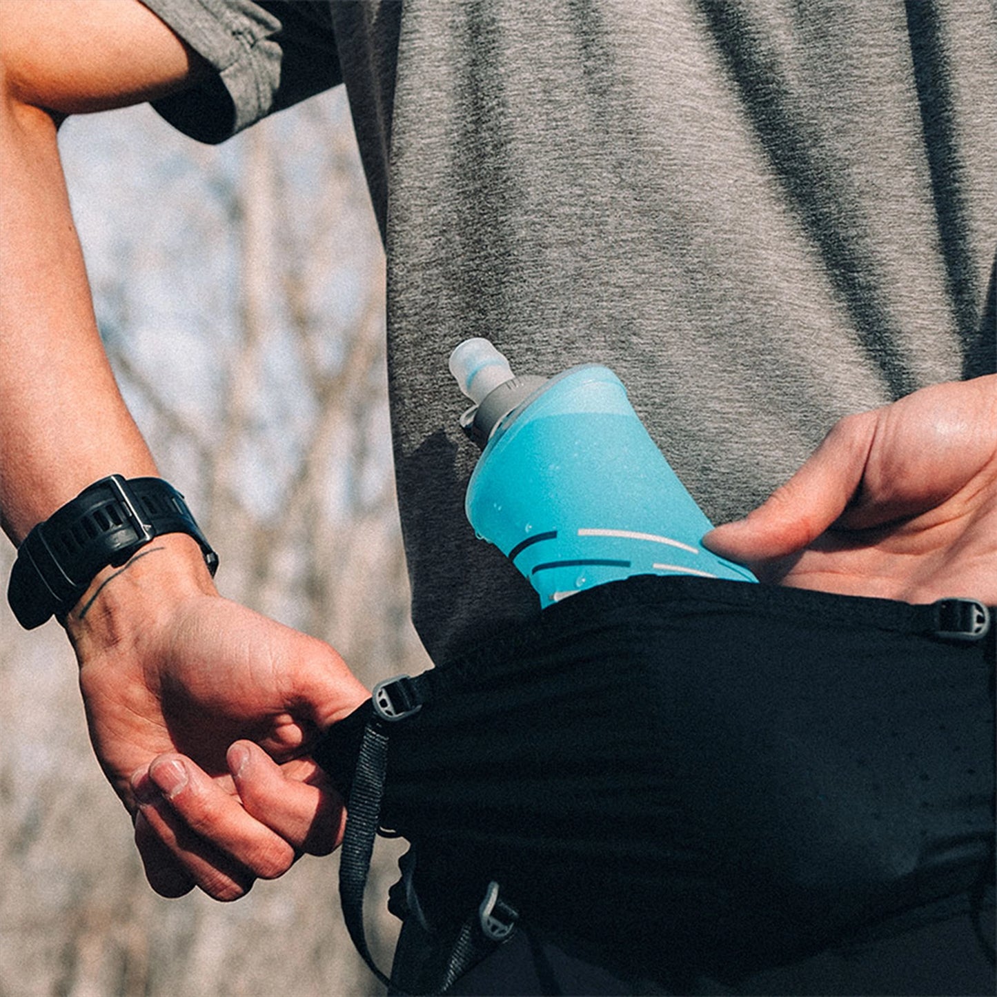 【Hydrapak】ハイドラパック Pocketflask Speed 500ml "マリブブルー"