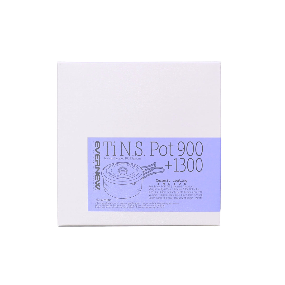 【EVERNEW】エバニュー Ti N.S. Pot 900+1300