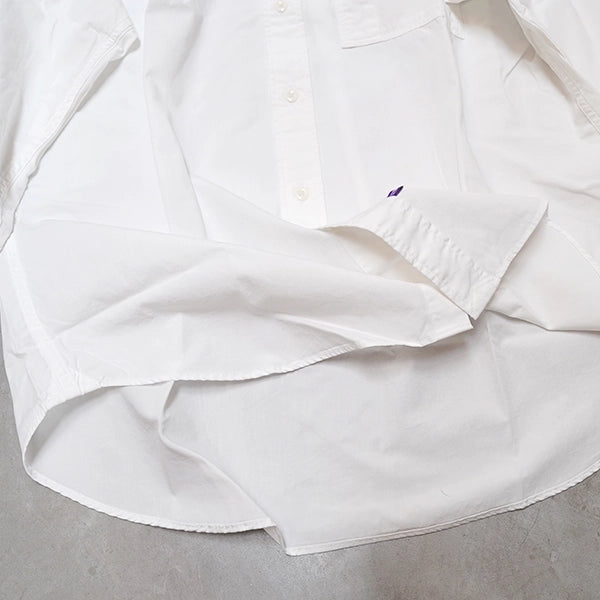 【THE NORTH FACE Purple Label】ノースフェイスパープルレーベル men's Mountain Hooded Shirt "White"