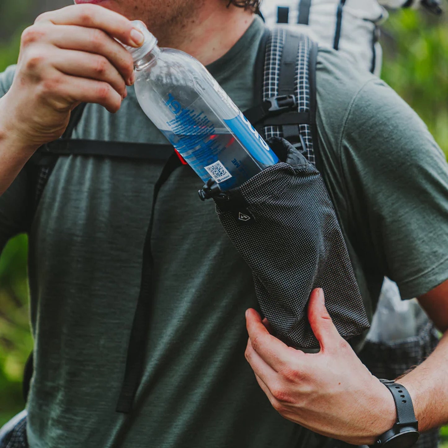 【Hyperlite Mountain Gear】ハイパーライトマウンテンギア The Bottle Pocket ”Black” ※ネコポス可
