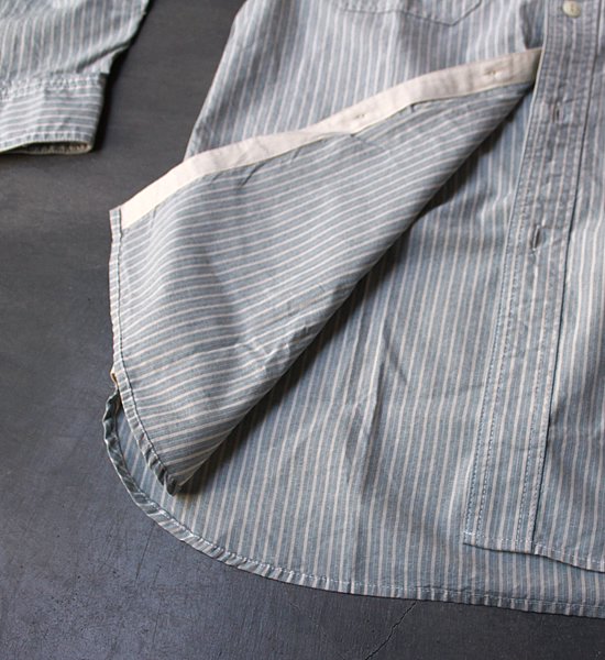 【Mountain Research】マウンテンリサーチ Utility Shirt ”Sax”