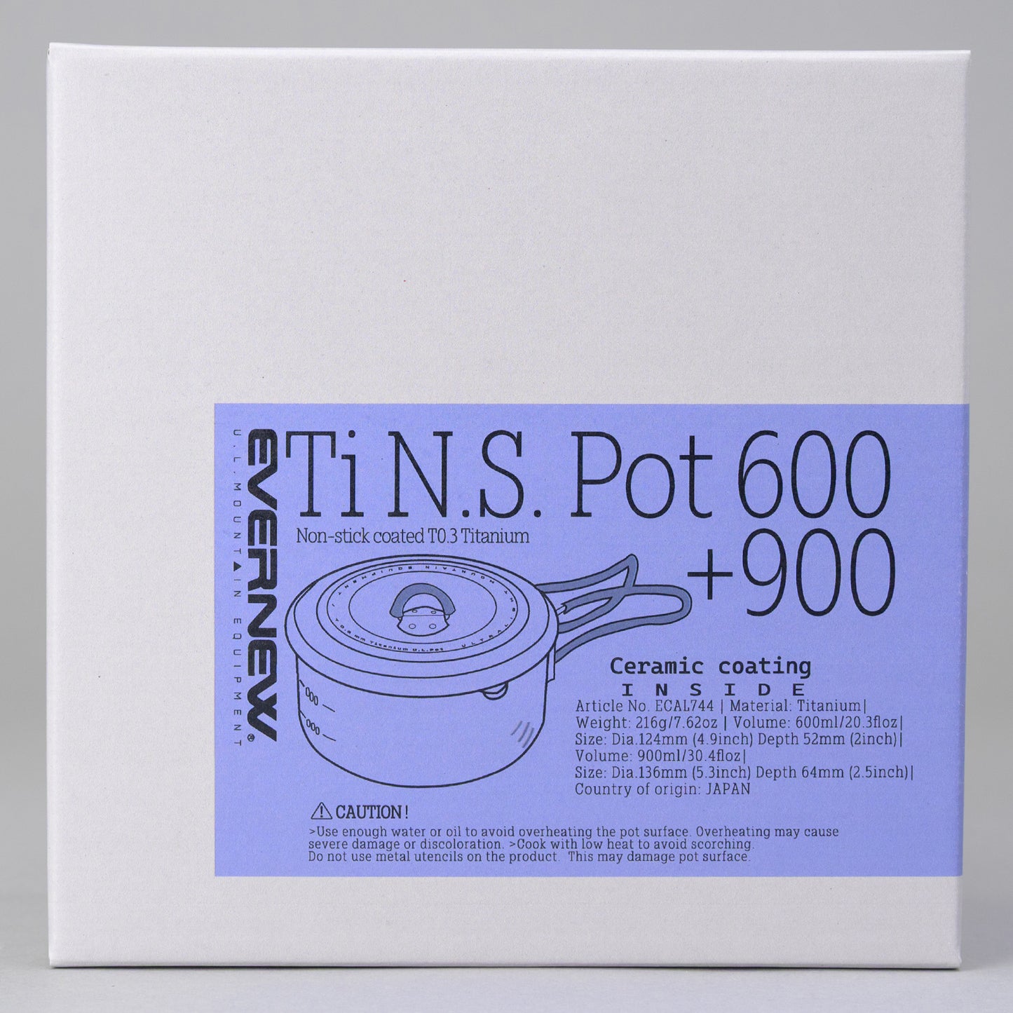 【EVERNEW】エバニュー Ti N.S. Pot 600+900