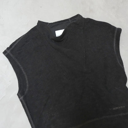 【and wander】アンドワンダー women's PE warm pile vest "2Color"