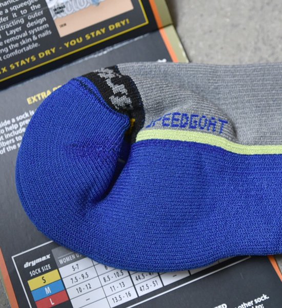 【drymax】ドライマックス Lite Trail Running (Mini Crew) "Royale×Anth×Lime-Speed Goat-" ※ネコポス可