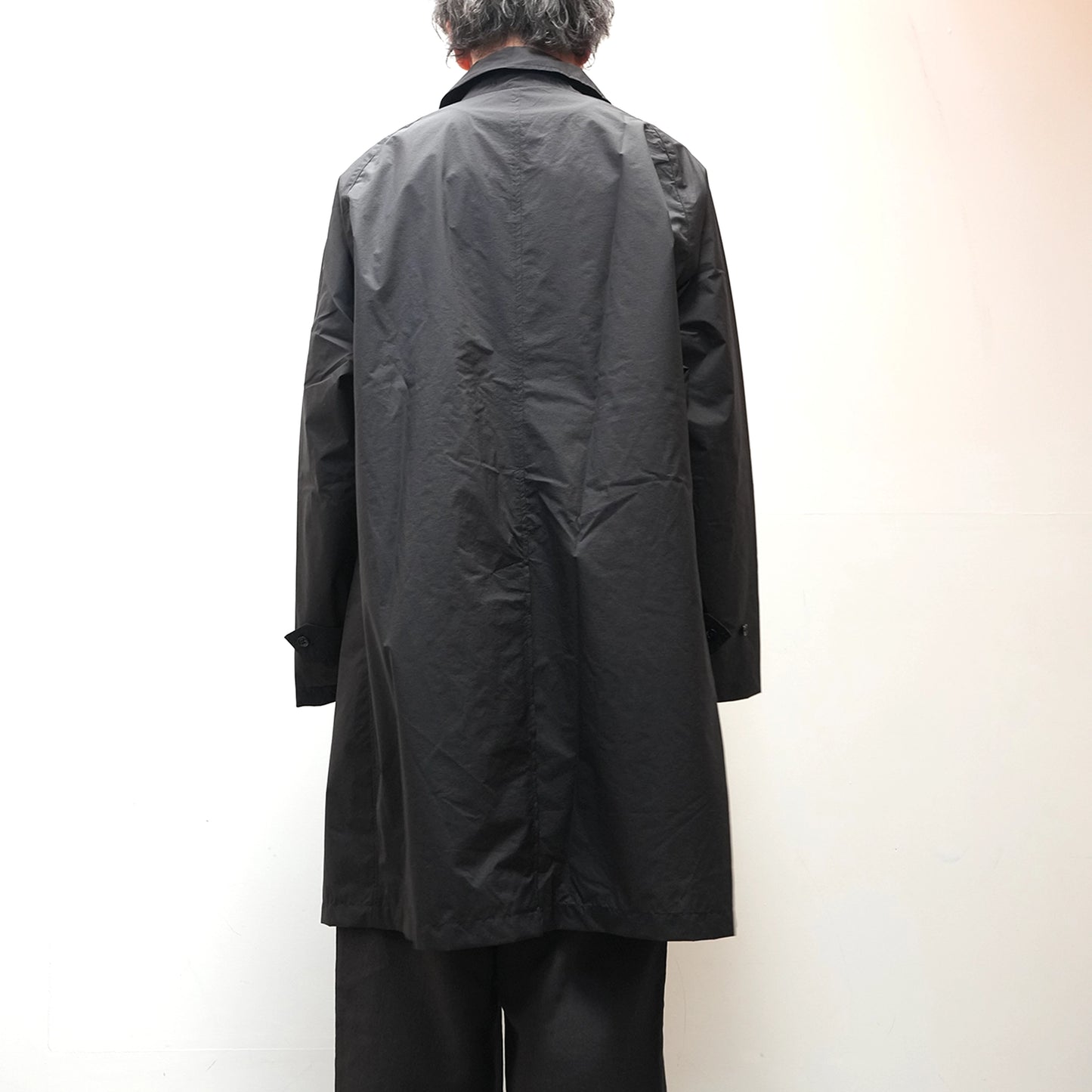 【nanamica】ナナミカ men's Packable Balmacaan Coat "Black"