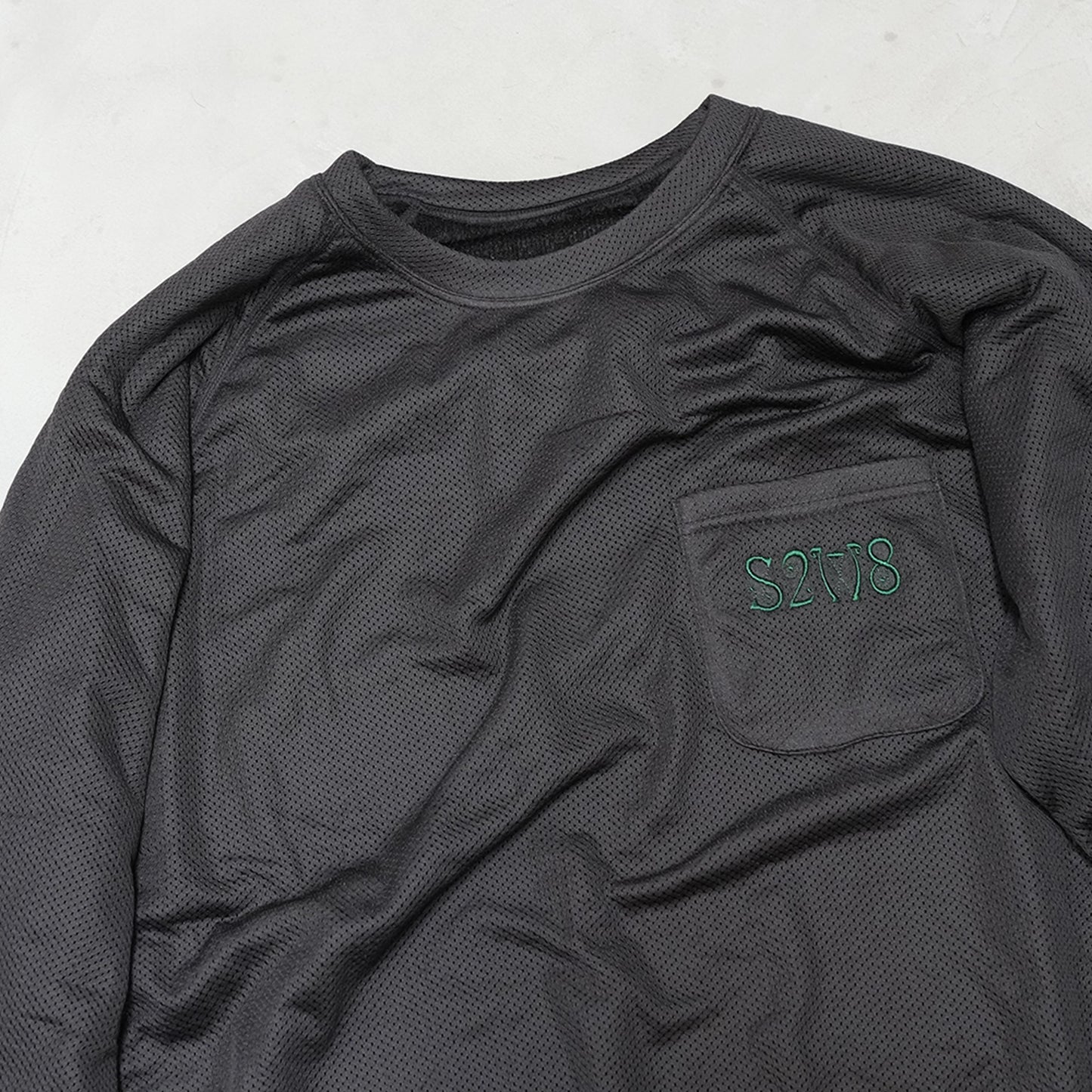 【South2 West8】サウスツーウエストエイト men's Reversible L/S Crew Neck Shirt - Poly Tricot "2Color"