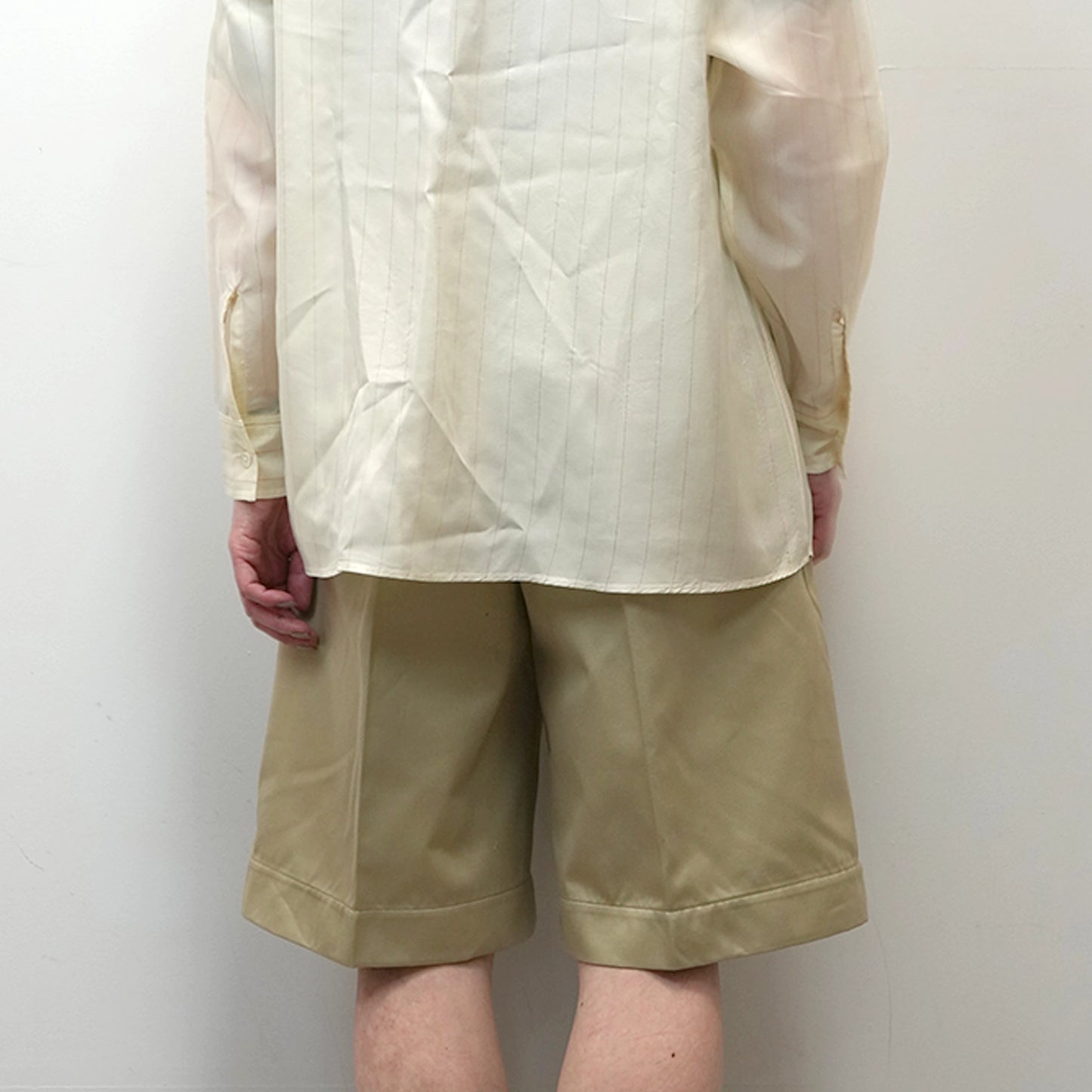 【nanamica】ナナミカ women's Double Pleated Chino Shorts "Khaki"