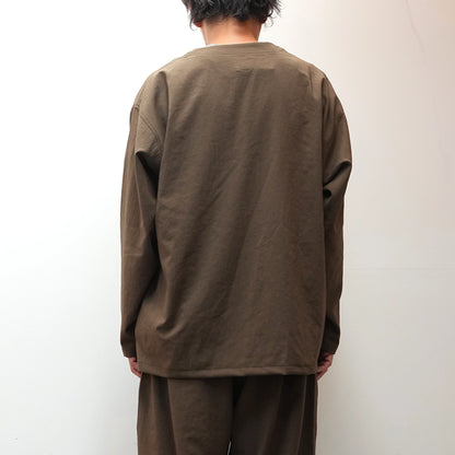 【South2 West8】サウスツーウエストエイト men's  V-Neck Cardigan - Poly Oxford "2Color"