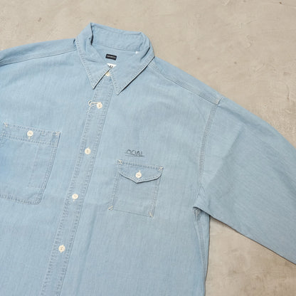 【nanamica】ナナミカ men's Regular Collar Chambray Shirt "Light Indigo"