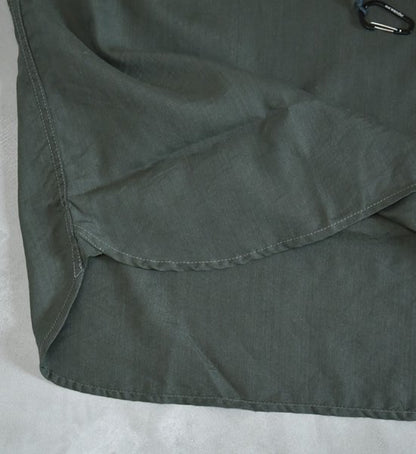 【and wander】アンドワンダー men's dry linen short sleeve shirt "2Color"