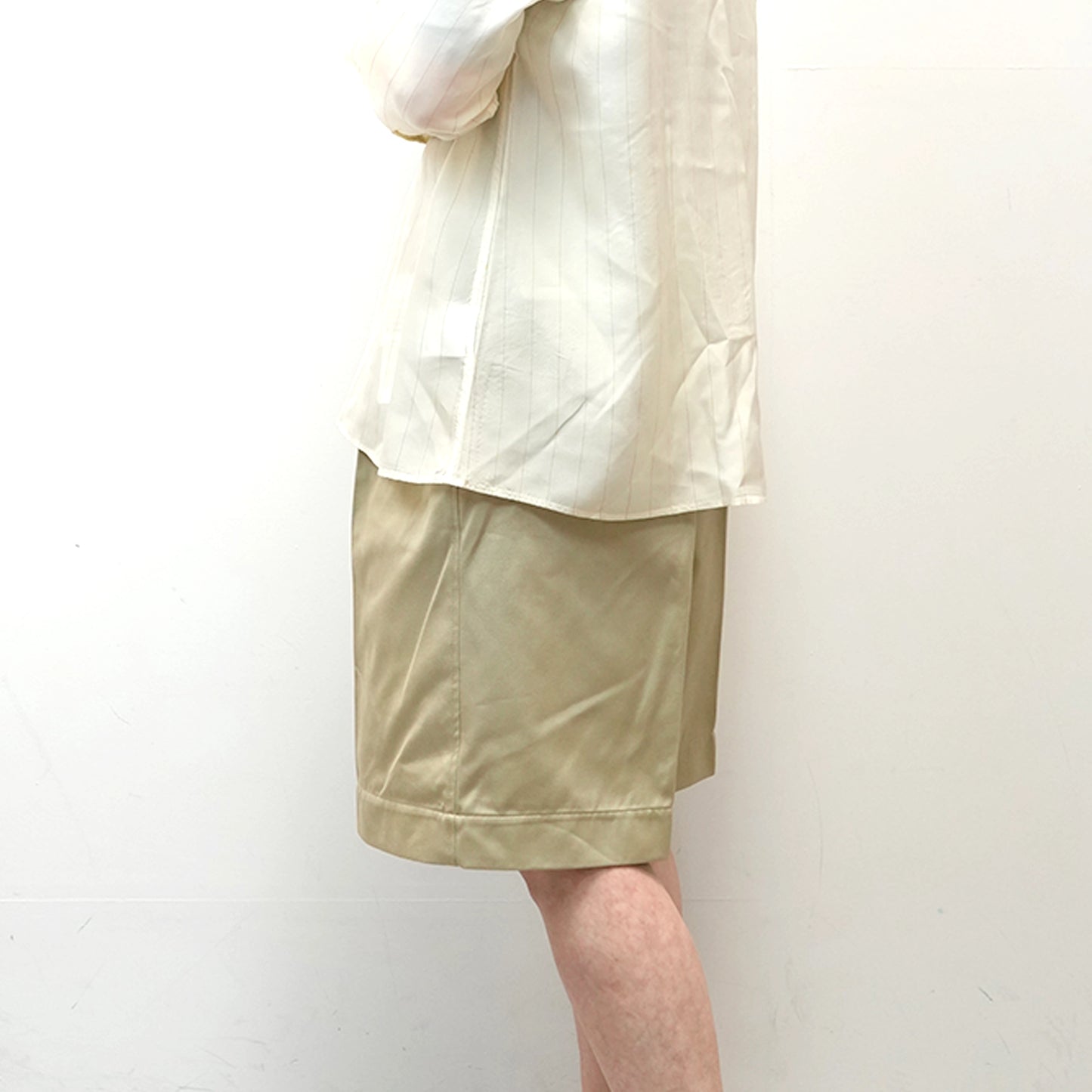 【nanamica】ナナミカ women's Double Pleated Chino Shorts "Khaki"