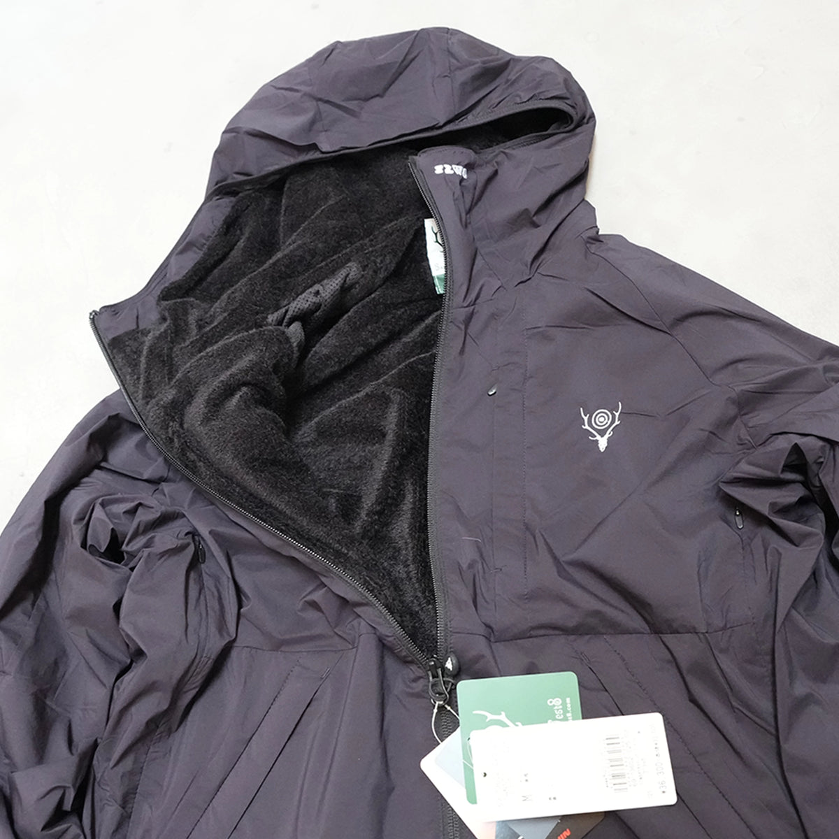 【South2 West8】サウスツーウエストエイト 〈SOUTH2 WEST8〉x〈FOXFIRE〉Mid Layer Insulation Parka "Black"