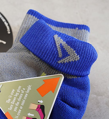 【drymax】ドライマックス Lite Trail Running (1/4 Crew) "Royale×Anth×Lime-Speed Goat-" ※ネコポス可
