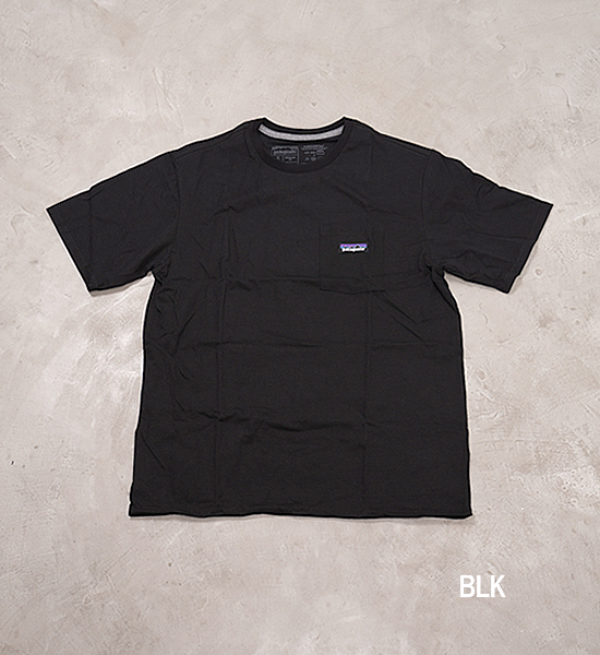 【patagonia】パタゴニア men's P-6 Label Pocket Responsibili-Tee "Black" ※ネコポス可