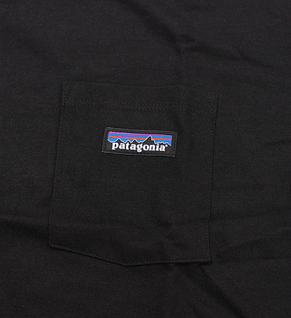 【patagonia】パタゴニア men's P-6 Label Pocket Responsibili-Tee "Black" ※ネコポス可