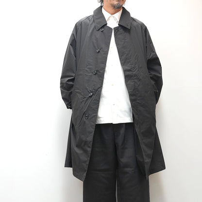 【nanamica】ナナミカ men's Packable Balmacaan Coat "Black"