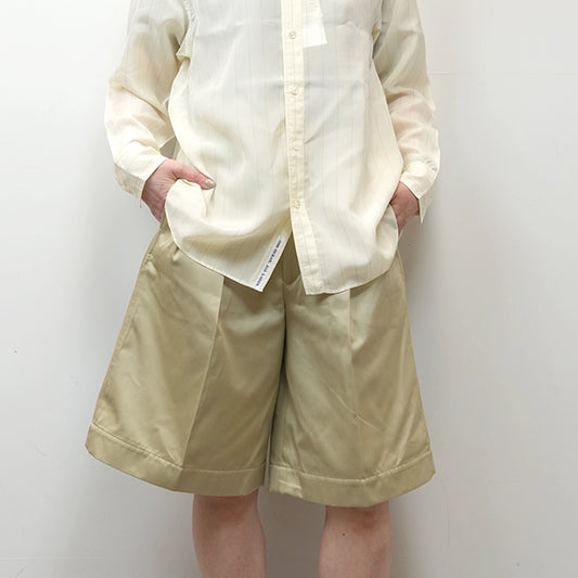 【nanamica】ナナミカ women's Double Pleated Chino Shorts "Khaki"