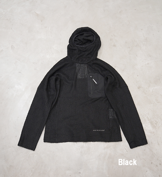 【and wander】アンドワンダー men's alpha direct hoodie 2 "2Color"
