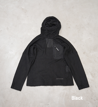 【and wander】アンドワンダー men's alpha direct hoodie 2 "2Color"