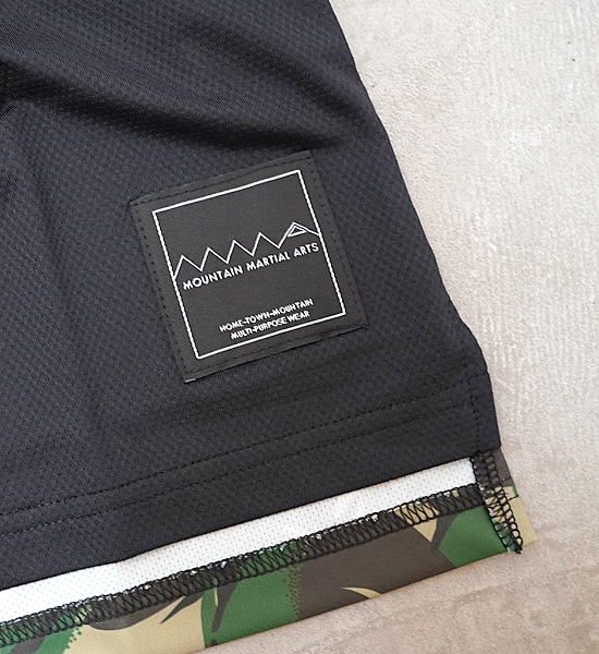 【Mountain Martial Arts】マウンテンマーシャルアーツ unisex MMA Panel Long Sleeve Pocket Tee “Black_British Camo” ※ネコポス可