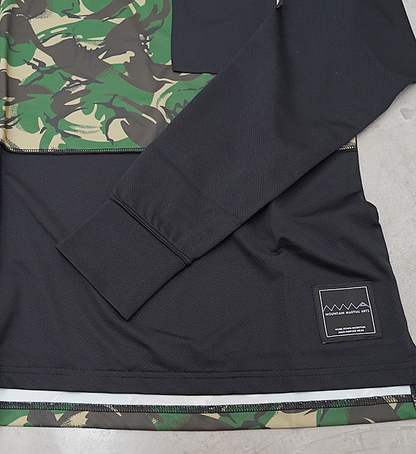 【Mountain Martial Arts】マウンテンマーシャルアーツ unisex MMA Panel Long Sleeve Pocket Tee “Black_British Camo” ※ネコポス可