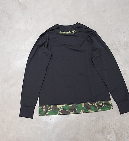 【Mountain Martial Arts】マウンテンマーシャルアーツ unisex MMA Panel Long Sleeve Pocket Tee “Black_British Camo” ※ネコポス可