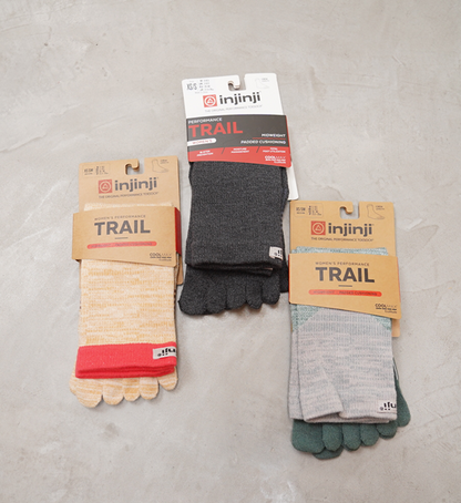 【injinji】インジンジ women's Trail Midweight Crew "4Color" ※ネコポス可