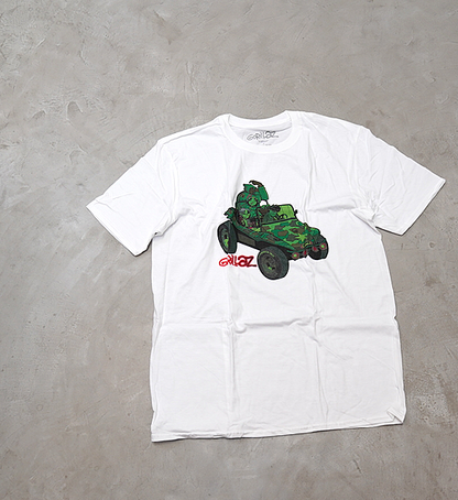 【BAND TEE】Gorillaz Green Jeep "White" ※ネコポス可
