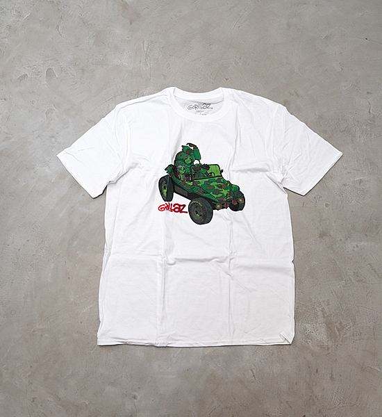 【BAND TEE】Gorillaz Green Jeep "White" ※ネコポス可