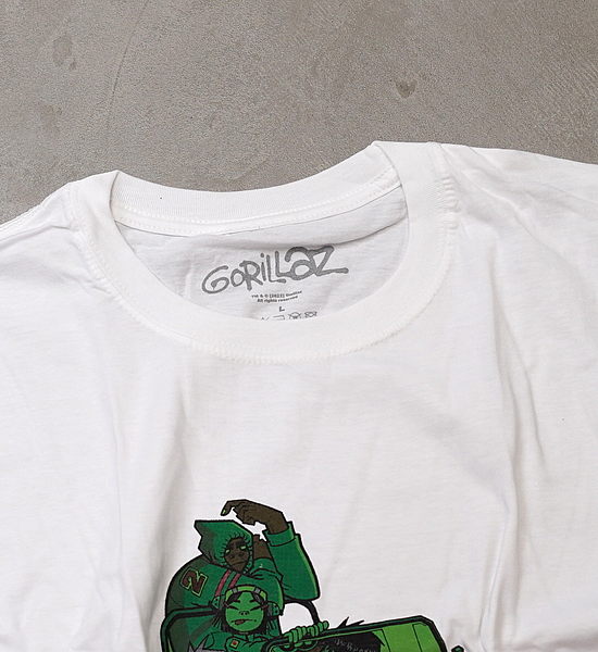【BAND TEE】Gorillaz Green Jeep "White" ※ネコポス可
