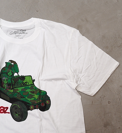 【BAND TEE】Gorillaz Green Jeep "White" ※ネコポス可