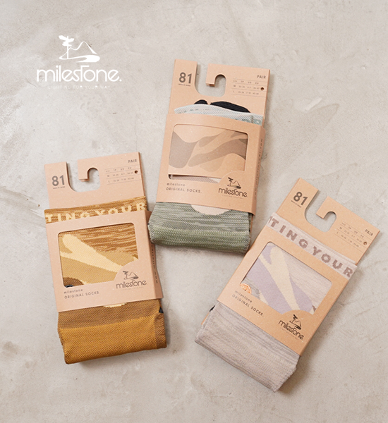 【milestone】マイルストーン Original Socks "4Color" ※ネコポス可