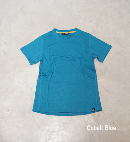 【milestone】マイルストーン unisex Daybreak Merino T-Shirt "Cobalt Blue" ※ネコポス可