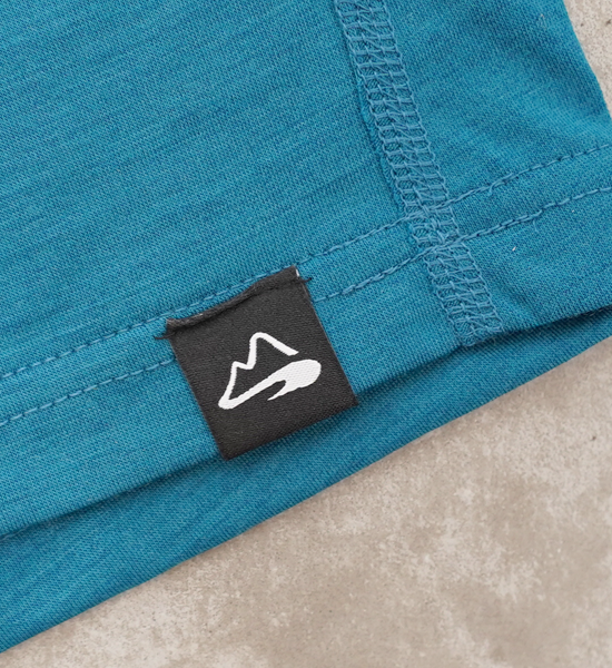 【milestone】マイルストーン unisex Daybreak Merino T-Shirt "Cobalt Blue" ※ネコポス可