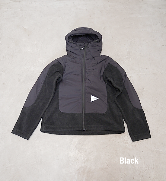 【and wander】アンドワンダー women's top fleece jacket "3Color"