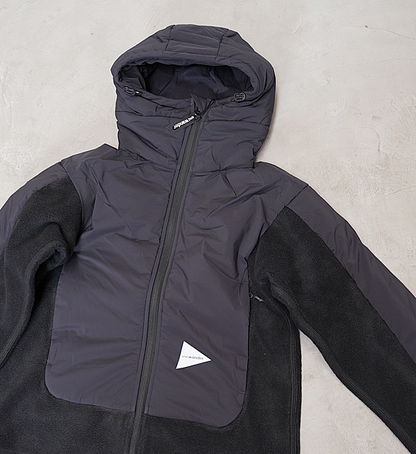 【and wander】アンドワンダー women's top fleece jacket "3Color"