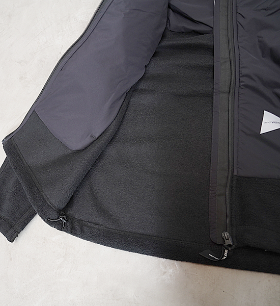 【and wander】アンドワンダー women's top fleece jacket "3Color"