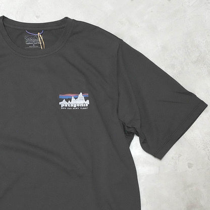 【patagonia】パタゴニア men's Capilene Cool Daily Shirt('73 Skyline) "Black" ※ネコポス可