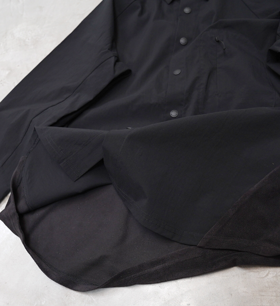 【and wander】アンドワンダー women's fleece base LS shirt "2Color"