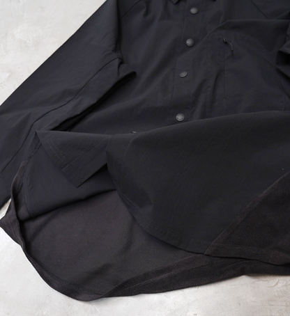 【and wander】アンドワンダー women's fleece base LS shirt "2Color"