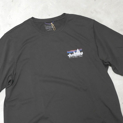 【patagonia】パタゴニア men's Capilene Cool Daily Shirt('73 Skyline) "Black" ※ネコポス可