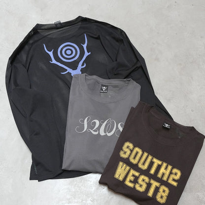 【South2 West8】サウスツーウエストエイト men's  L/S Crew Neck Shirt - Knit Mesh/S2W8 "3Color" ※ネコポス可