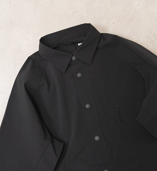 【and wander】アンドワンダー women's fleece base LS shirt "2Color"