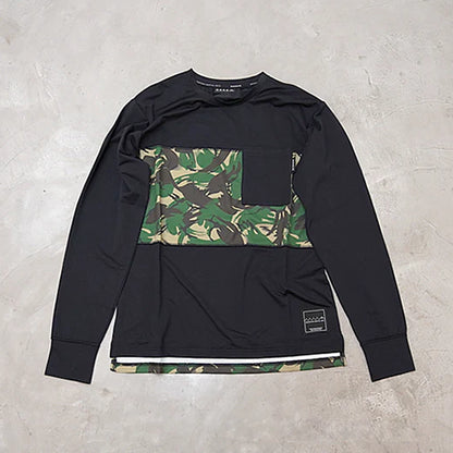 【Mountain Martial Arts】マウンテンマーシャルアーツ unisex MMA Panel Long Sleeve Pocket Tee “Black_British Camo” ※ネコポス可