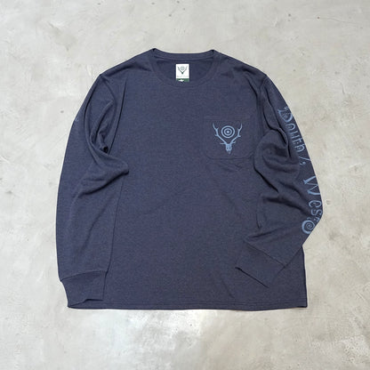 【South2 West8】サウスツーウエストエイト men's SOUTH2 WEST8 × FOXFIRE L/S Round Pocket Tee-SCORON "2Color" ※ネコポス可