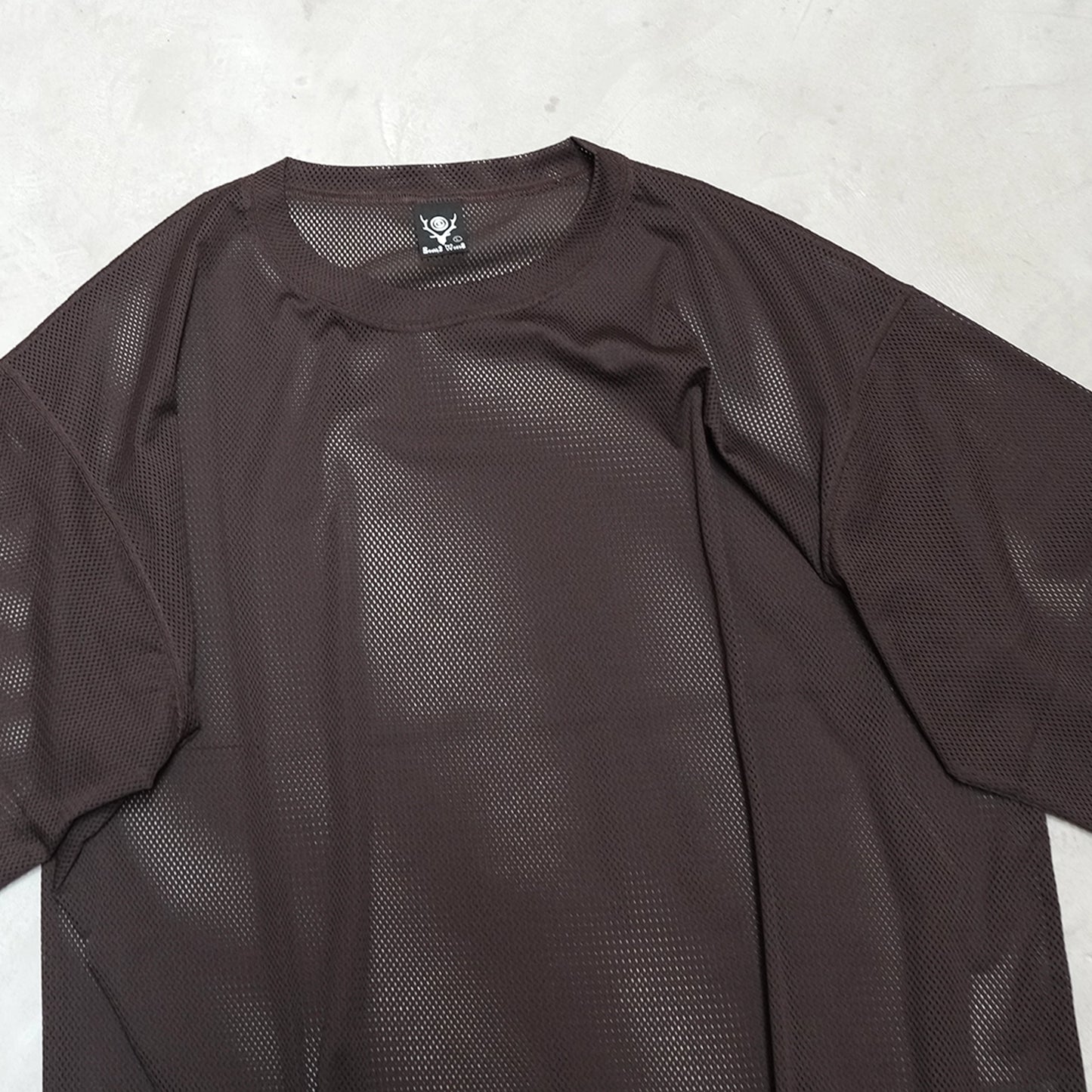 【South2 West8】サウスツーウエストエイト men's S/S Crew Neck Shirt - Knit Mesh "2Color" ※ネコポス可