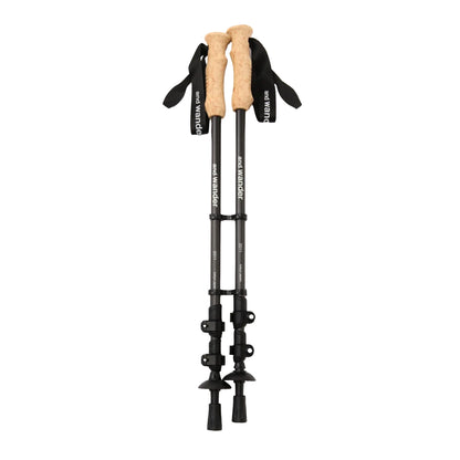 【and wander】アンドワンダー carbon trekking pole "Black"