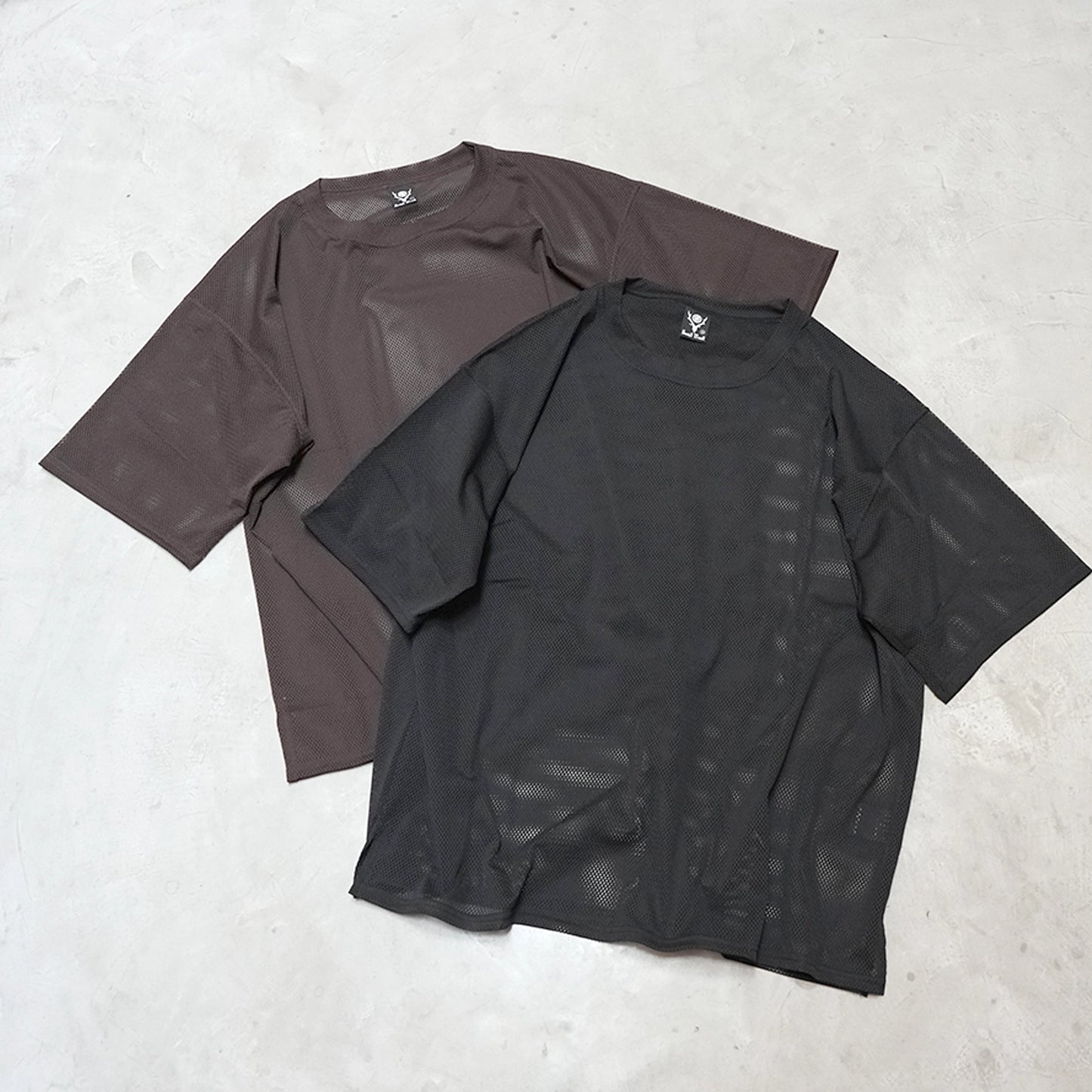 【South2 West8】サウスツーウエストエイト men's S/S Crew Neck Shirt - Knit Mesh "2Color" ※ネコポス可