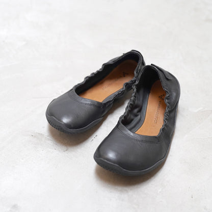 【VIVOBAREFOOT】ヴィヴォ ベアフット women's Asana Yin Ballerina Leather "Obsidian"