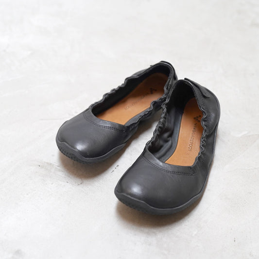 【VIVOBAREFOOT】ヴィヴォ ベアフット women's Asana Yin Ballerina Leather "Obsidian"